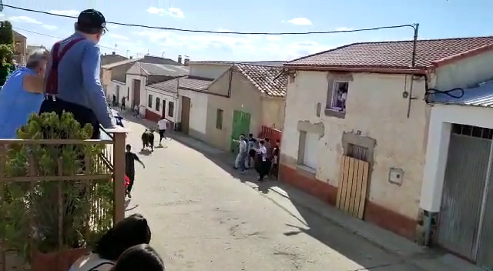 Un joven ucraniano herido grave en el encierro de San Román de Hornija
