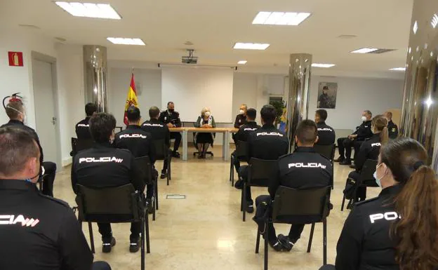 Despedida a los 16 policías de la XXXVI Promoción de la Escala Básica que han realizado las prácticas en Salamanca