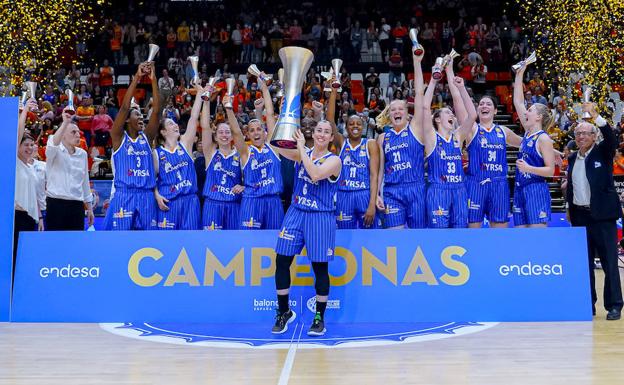 El CB Avenida liquida la final sin esperas y levanta en Valencia su octava Liga Femenina