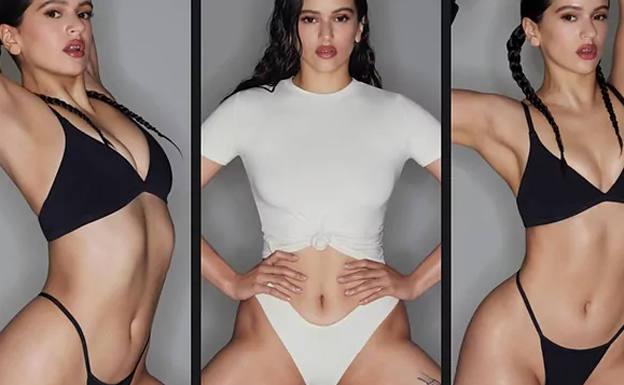 Rosalía protagoniza la nueva colección de ropa interior de Kim Kardashian