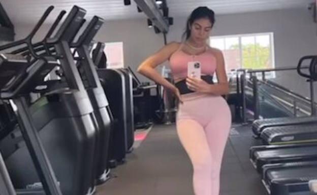 Georgina Rodríguez vuelve al gimnasio tras el nacimiento de su hija y la muerte de su mellizo