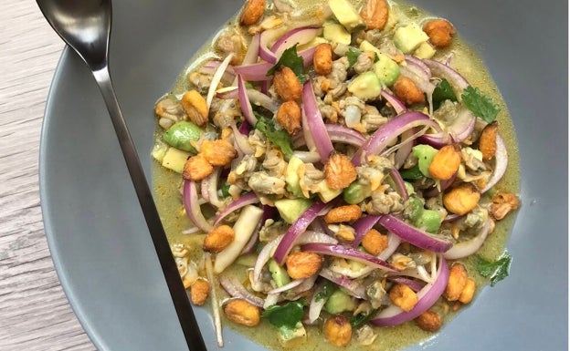 Ceviche de berberechos, en un visto y no visto