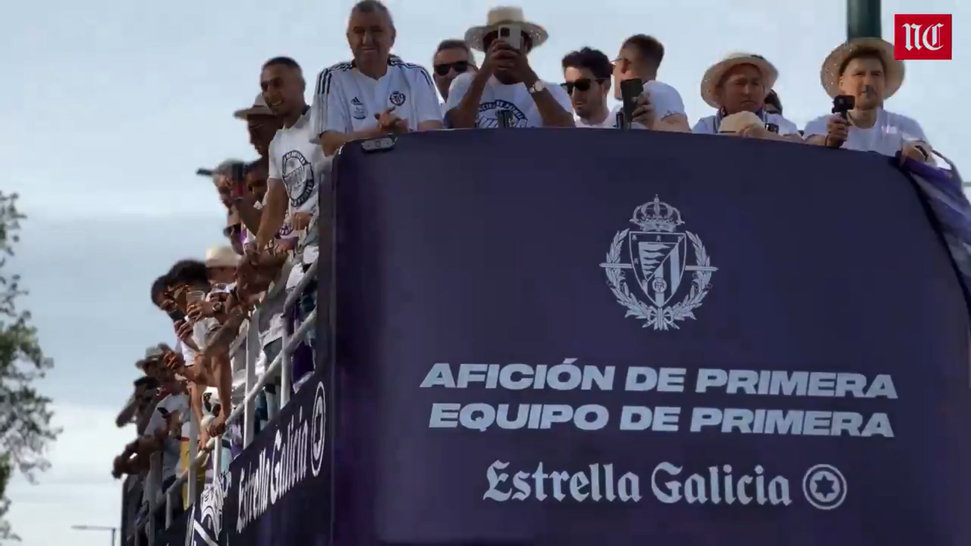 El Real Valladolid celebra el ascenso a Primera Divisón