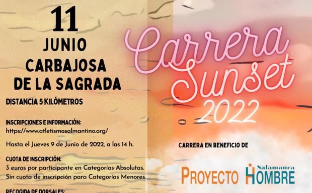 Carbajosa de la Sagrada acogerá el próximo 11 de junio la Carrera Sunset 2022