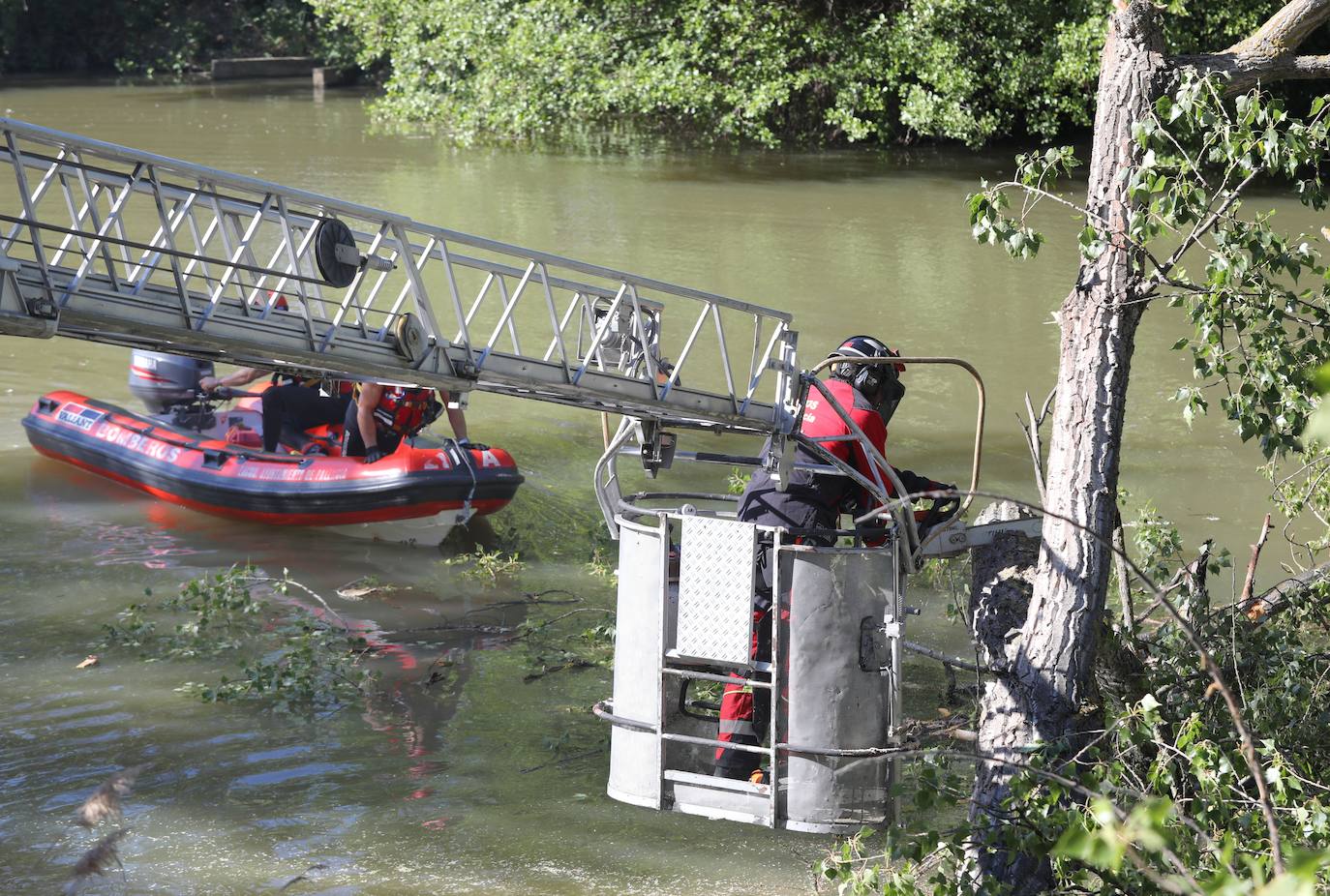 Fallece un motorista al caer y chocar con una farola en la salida de Palencia
