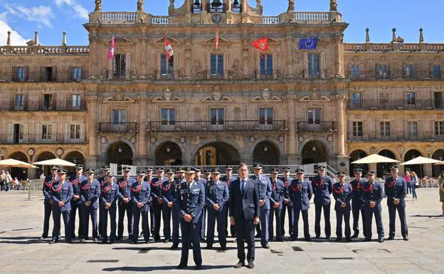 La 73 promoción de la Academia General del Aire de Matacán, nombrada Huésped Distinguido en Salamanca