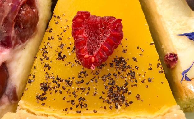 Cremosa tarta de mango