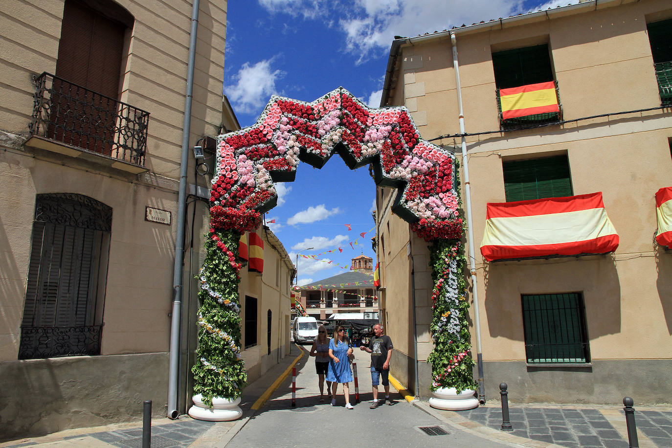 Más de cien mil flores para la Subida de la Virgen del Castillo