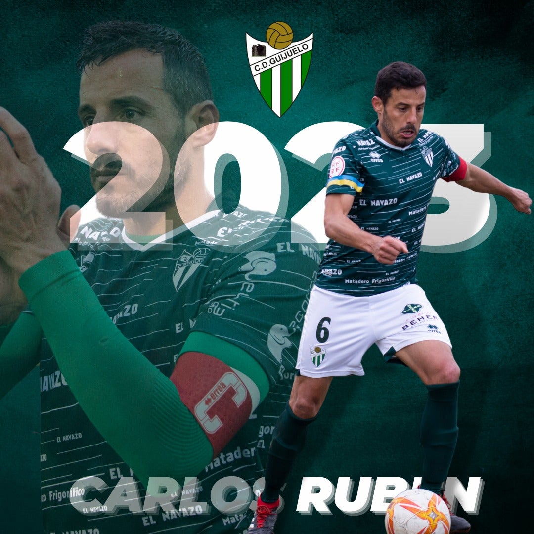 Carlos Rubén cumplirá su novena temporada en el CD Guijuelo