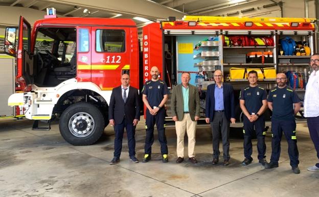 Diputación de Salamanca incorpora un nuevo camión el Parque Comarcal de Bomberos en Villares