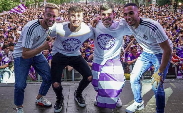 Toni Villa y Anuar, ejemplo de los valores de la cantera del Real Valladolid en el regreso a Primera