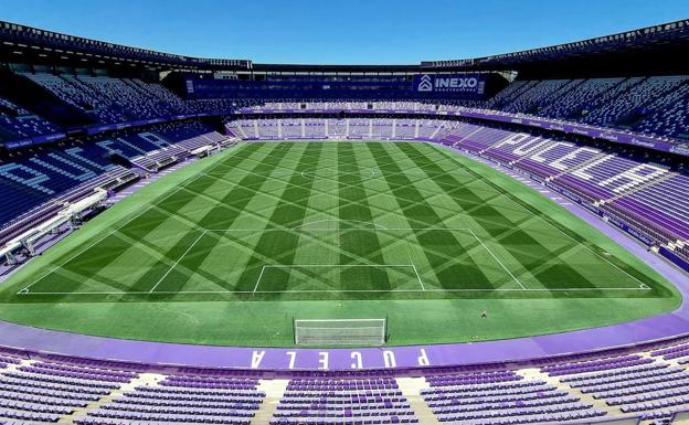El espectacular y fugaz nuevo diseño del césped del José Zorrilla