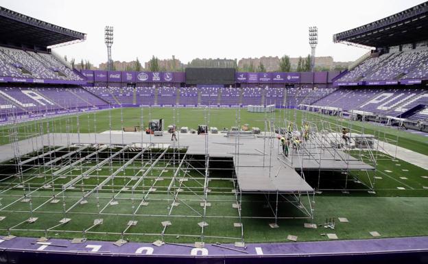 El nuevo césped del José Zorrilla estará listo para el arranque de la Liga en Primera