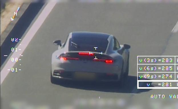 Pillado en un Ferrari a 224 kilómetros por hora a la altura de Villacastín