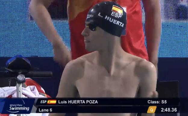 Luis Huerta roza el bronce en el Mundial de Natación Paralímpica de Madeira