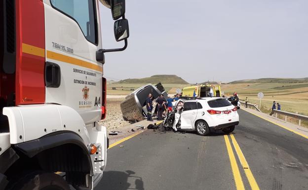 Viernes negro en las carreteras de Burgos con tres muertos