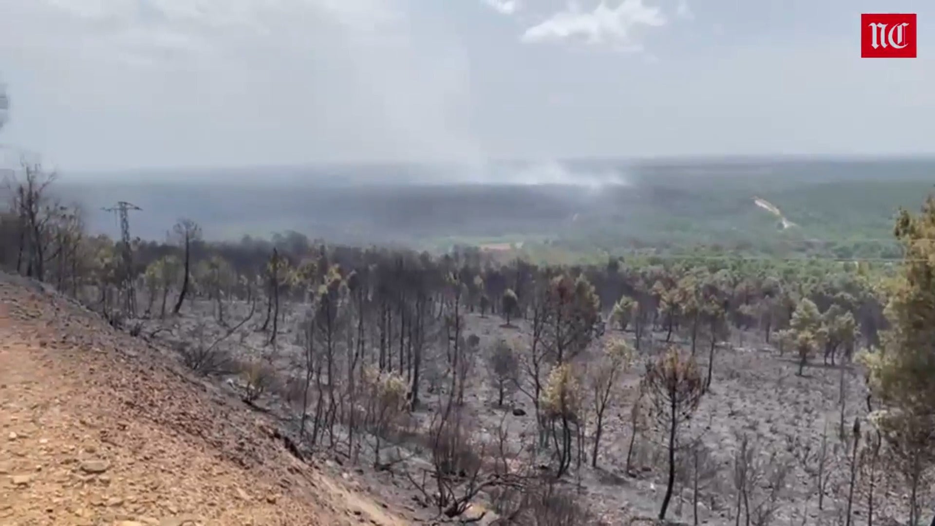 Villardeciervos, Boya o Mahíde, algunas de las localidaes más afectadas por el incendio de la Sierra de la Culebra (Zamora)