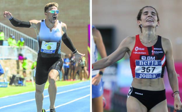 Óscar Husillos y Marta García, campeones de España de 400 y 5.000 metros en Nerja
