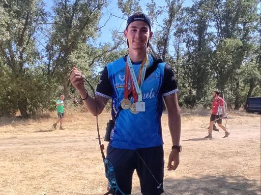 El arquero salmantino Carlos Iglesias, de nuevo campeón de España