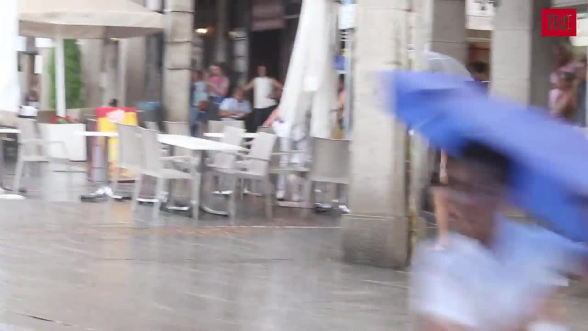 Una tormenta sorprende en Segovia en plena ola de calor