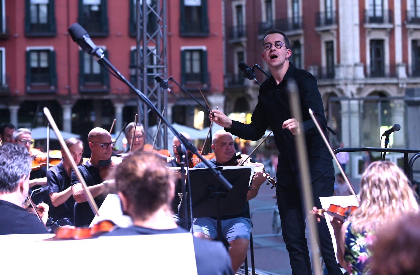 Concierto de la OSCyL en la Plaza Mayor de Valladolid