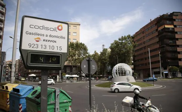 Salamanca supera sus temperaturas históricas con más de 40 grados en la capital y en Matacán