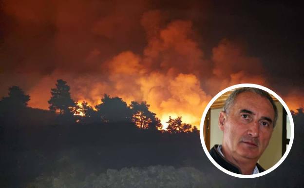 Evacuados por el fuego de Navafría treinta menores que estaban de campamento