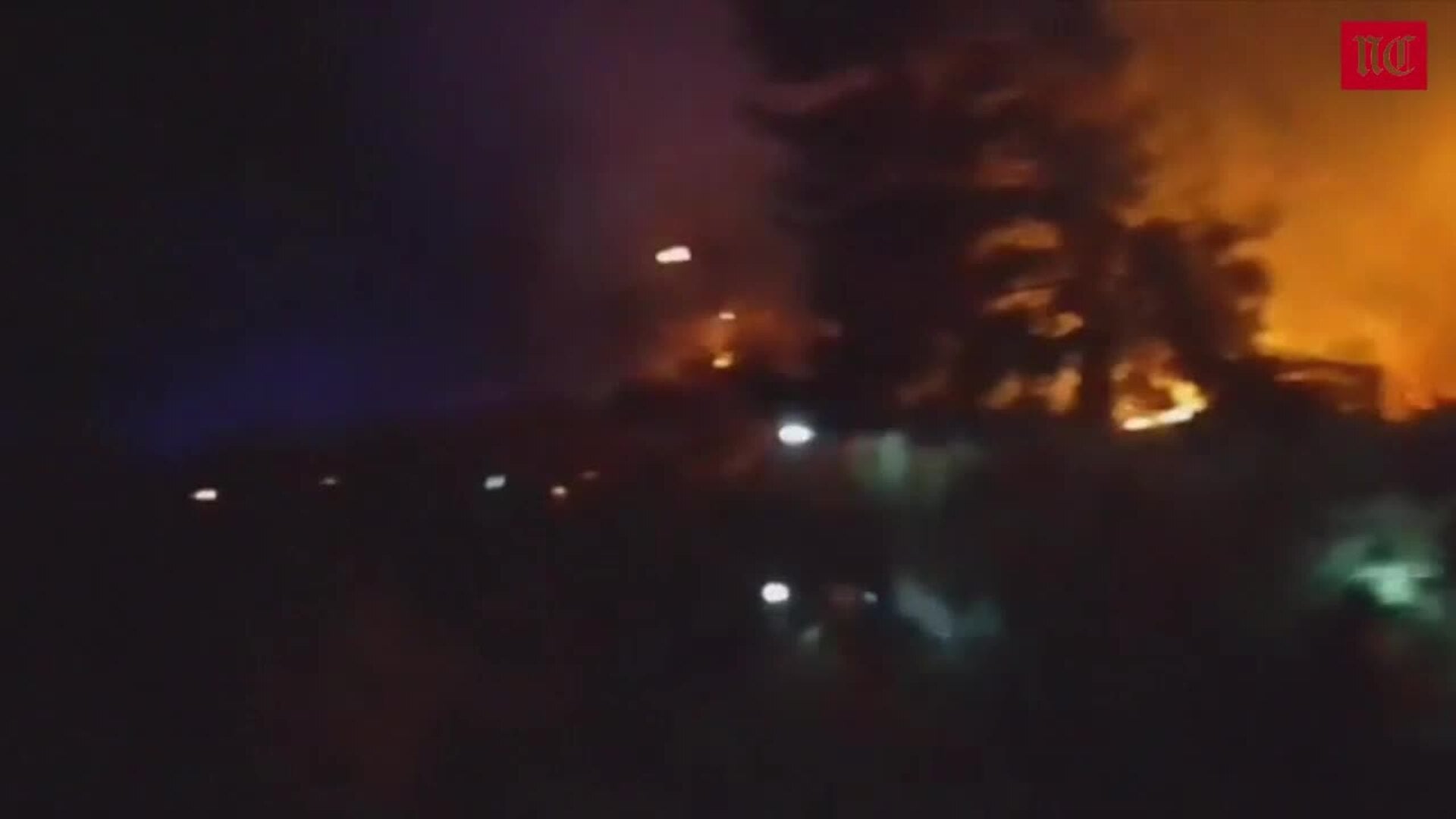 Noche en vilo en la zona del incendio de Navafría y Torre Val