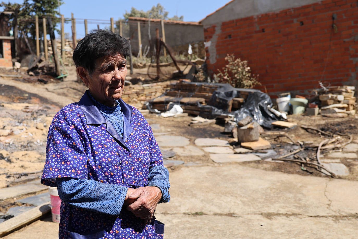 Las lágrimas de Eulogia, la niña de la Guerra Civil a la que el fuego no logró echar de su casa