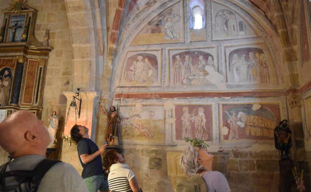 El museo del románico de Aguilar se abre a las pinturas murales de las ermitas de la comarca