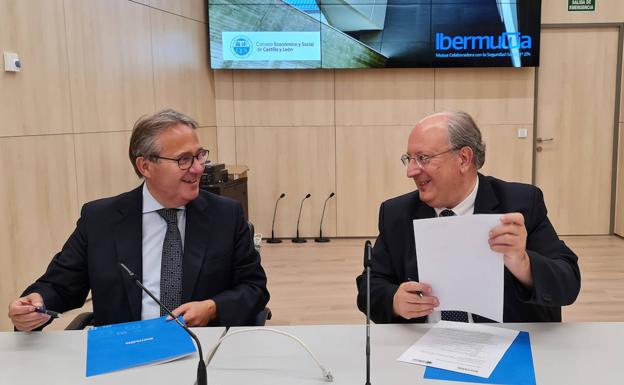 Ibermutua y el Consejo Económico y Social de Castilla y León firman un convenio de colaboración