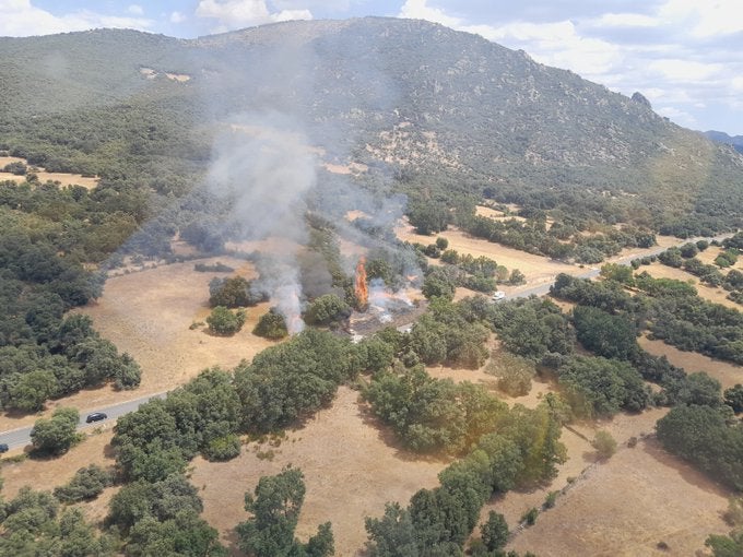 La Junta da por controlado el incendio de Los Llamos de Tormes