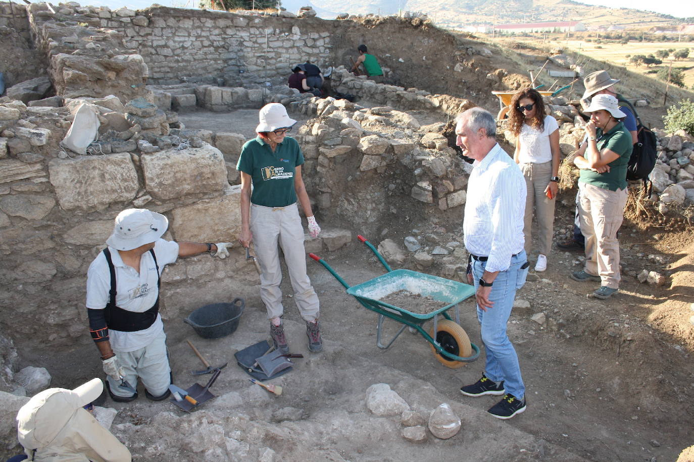 El yacimiento del Cerro de los Almadenes de Otero de Herreros da pasos para su musealización