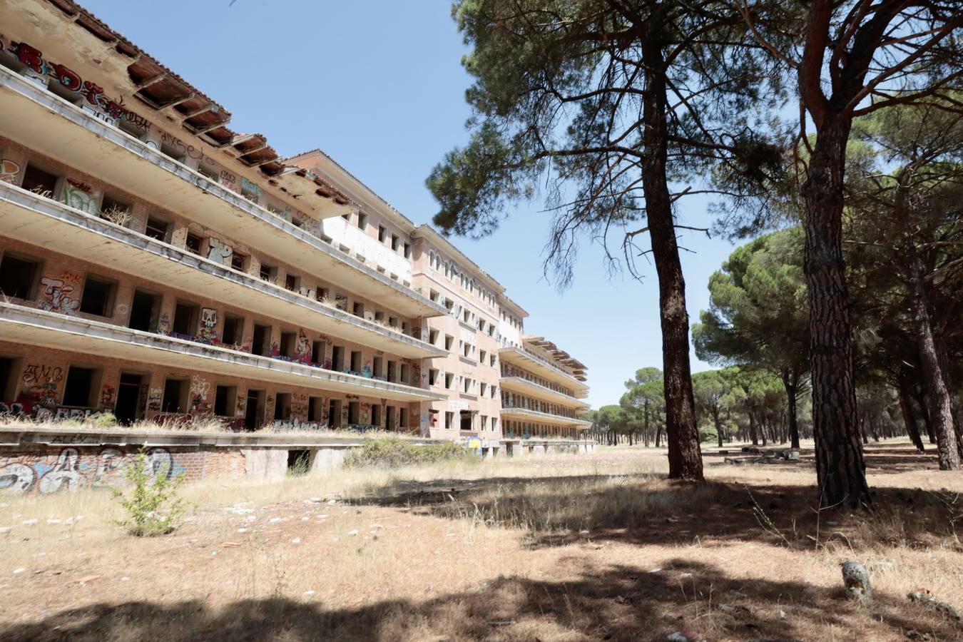 Estado de abandono del antiguo sanatorio para tuberculosos de Boecillo