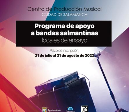 Últimos días para solicitar las salas de ensayo gratuitas para los grupos musicales de Salamanca