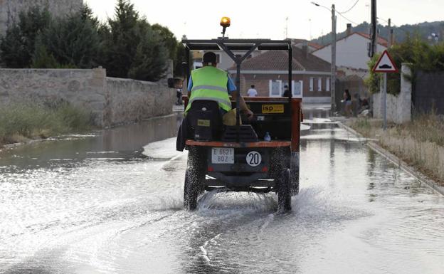 Los regantes del canal de Riaza reclaman la reparación del tramo del Valbuena