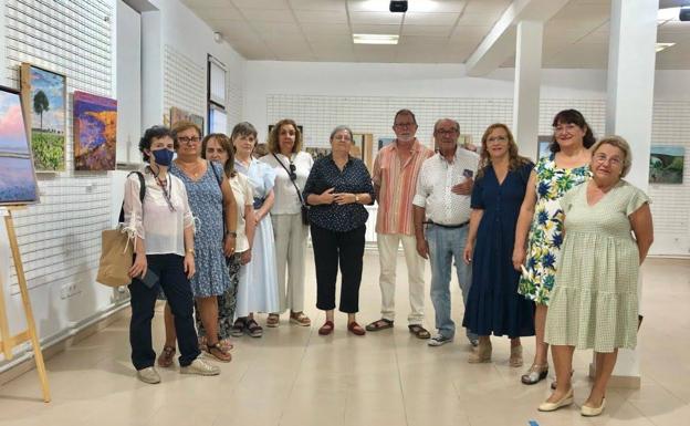 El taller de pintura de Ana Arranz Pascual en Vallelado muestra sus trabajos en La Cilla