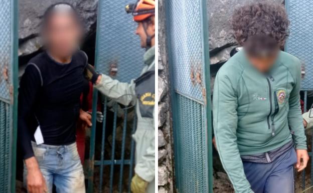 Rescatados un hombre y su hijo tras 23 horas perdidos en una cueva de Palencia