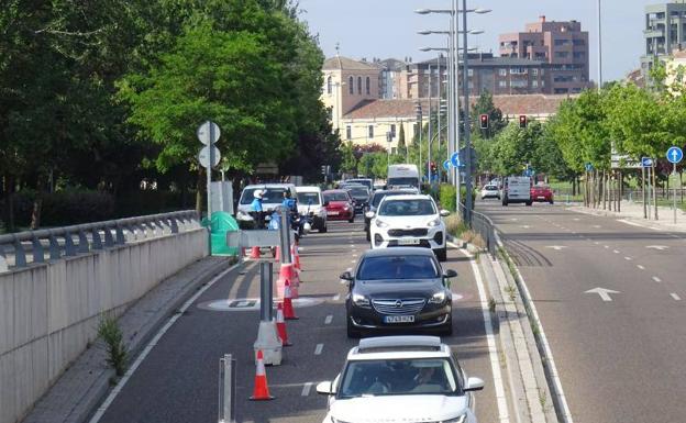 El corte de un carril del túnel de la avenida de Salamanca complicará el tráfico este miércoles en Valladolid