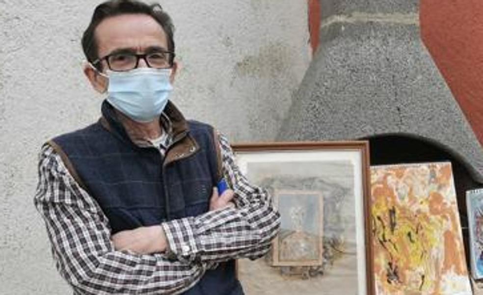El pintor que utiliza el barro de Mota del Marqués para elaborar sus obras