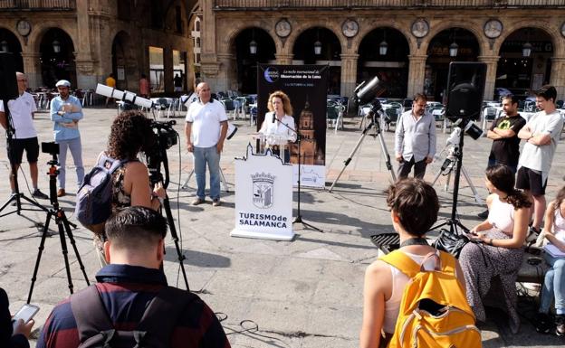 La Plaza Mayor de Salamanca se convertirá el 1 de octubre en un gran observatorio astronómico