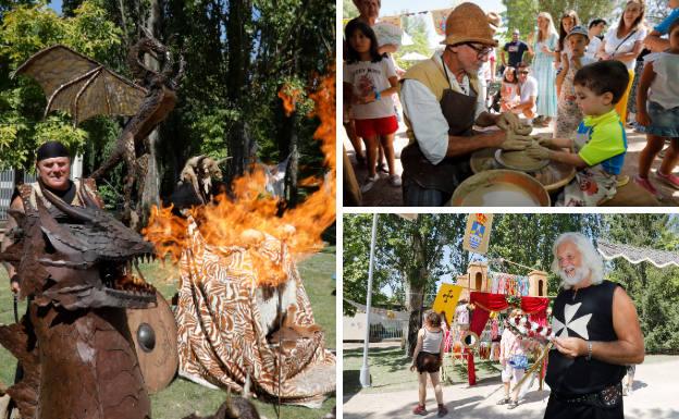 Cien artesanos retrotraen a Isla Dos Aguas al medievo con el Mercado de Época