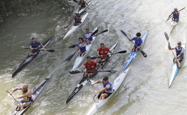 210 piragüistas participan este domingo en el Ascenso y Descenso del Carrión