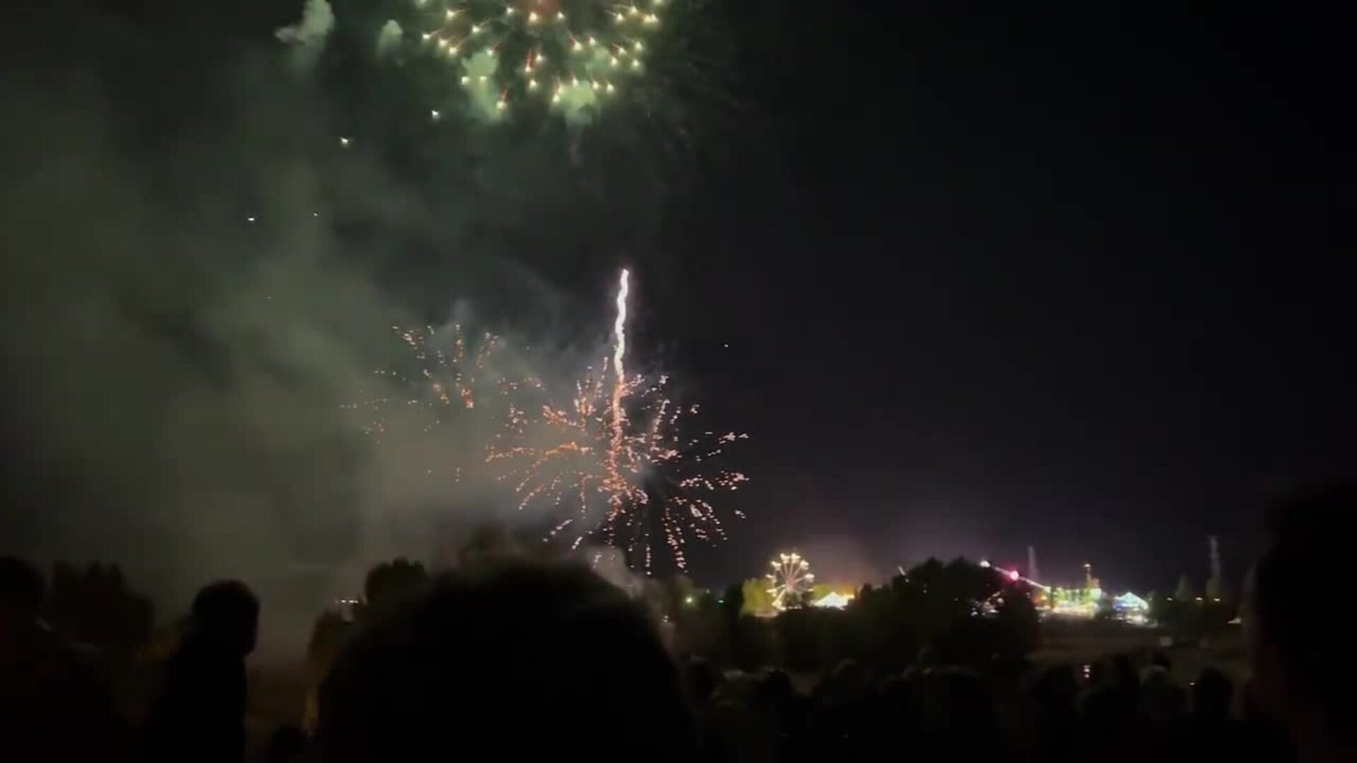 Cuarta sesión de fuegos artificiales en las Fiestas de Valladolid