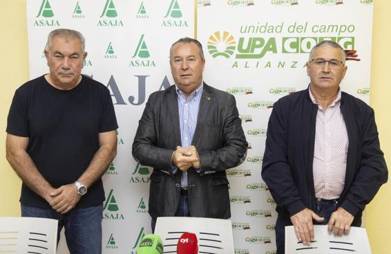 Asaja, COAG y UPA saldrán a la calle ante los costes que hacen «inviable» la siembra de cereal