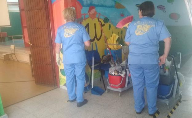 Cuéllar ampliará las horas de limpieza en colegios por las clases de 2 a 3 años