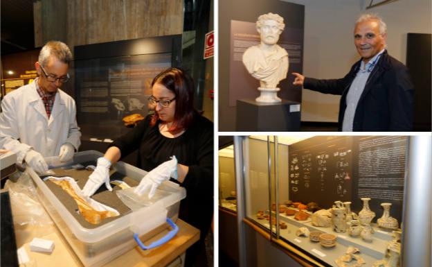 Un capitel que iba a ser exportado a Reino Unido llega al Museo de Palencia