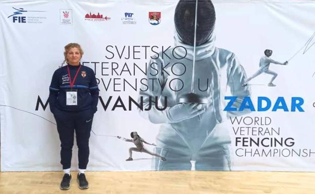Cristina de Vargas, segunda mejor española en el mundial de esgrima para veteranos