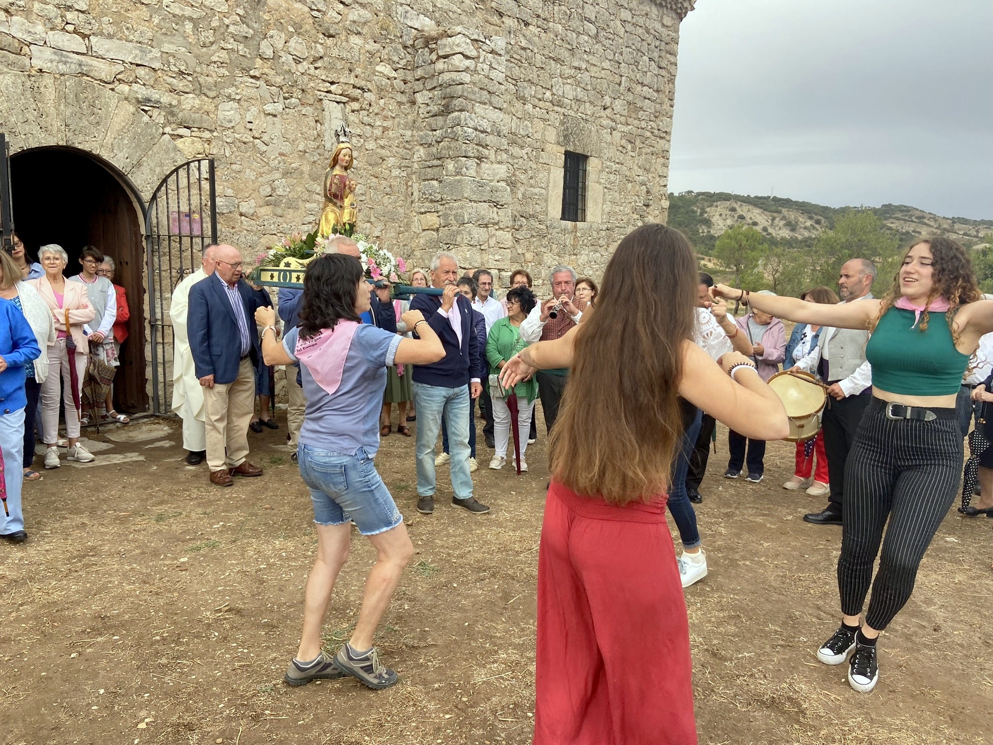 Valdecañas de Cerrato se vuelca con la Virgen del Campo