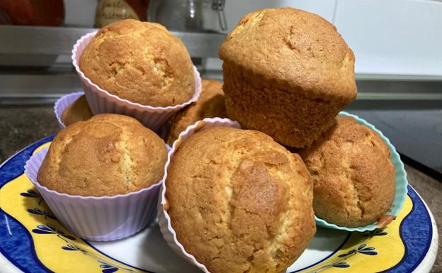 Magdalenas caseras con un toque de nata